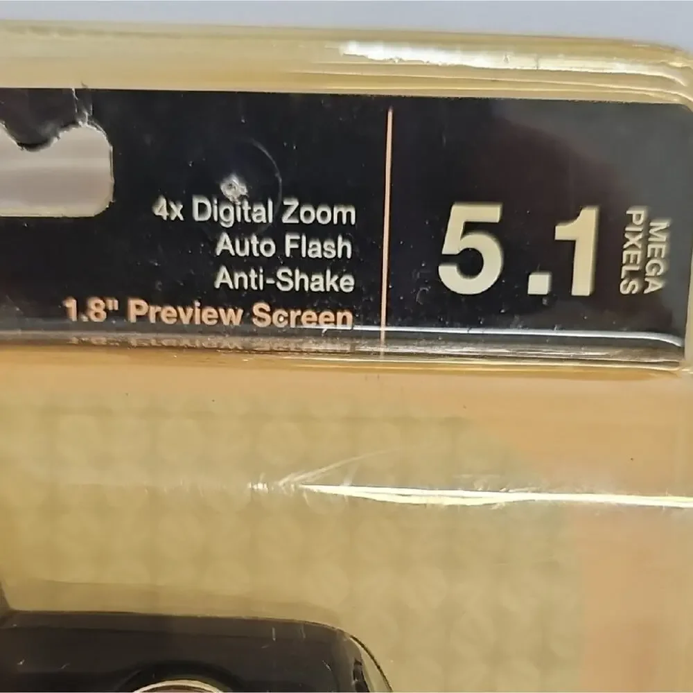 Vivitar Black Vivicam 5119 Digital Camera 5.1 MP 4X Digital Zoom View Screen NEW